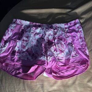 Pink and White Athletic Shorts